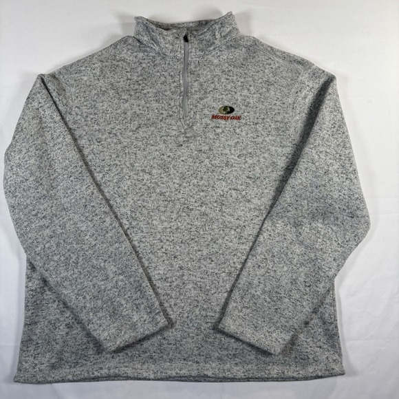 Mossy Oak Other - Mossy Oak Weathered Grey Quarter Zip Pullover Men's Size XL Long Sleeve Hunting